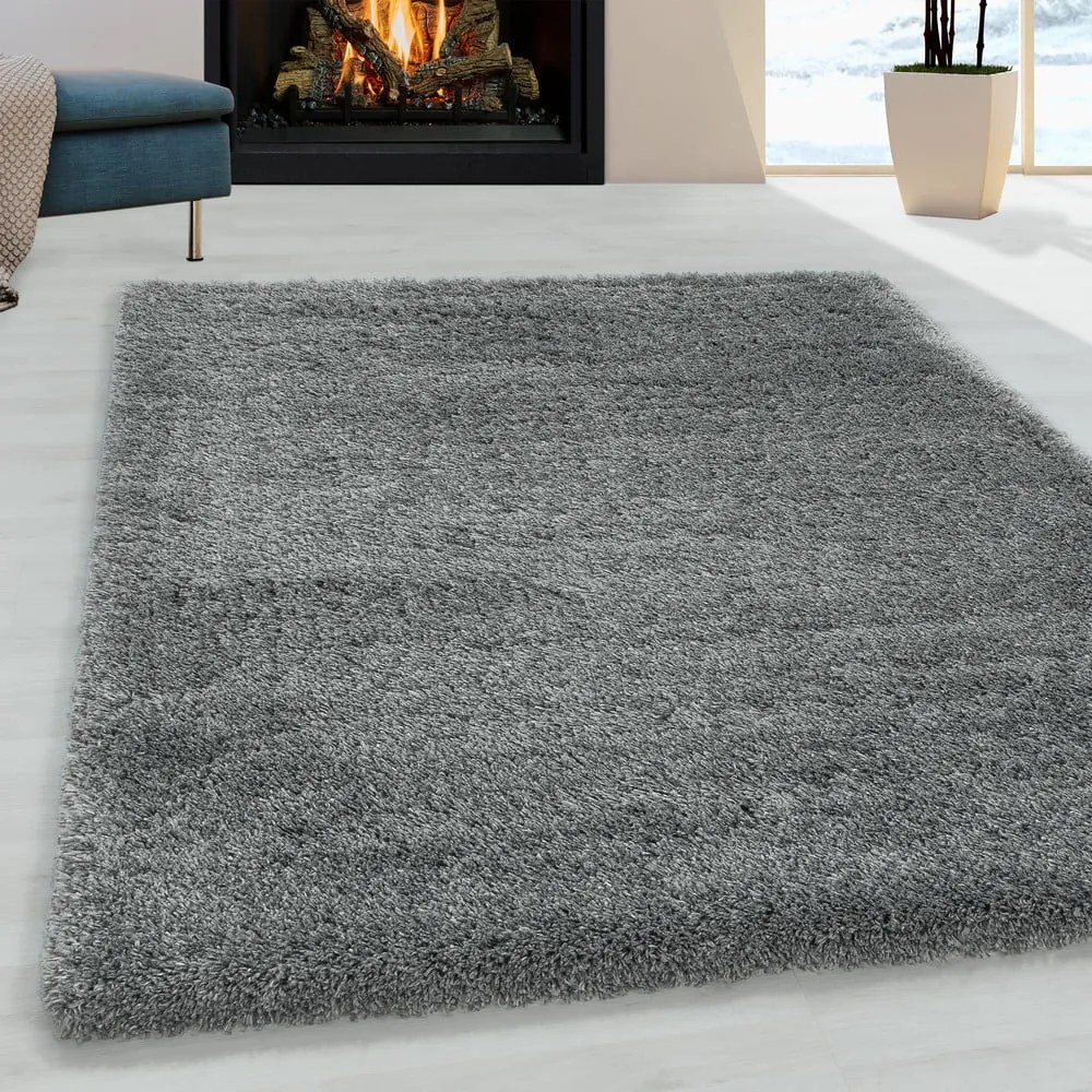 Covor gri 160x230 cm Fluffy – Ayyildiz Carpets