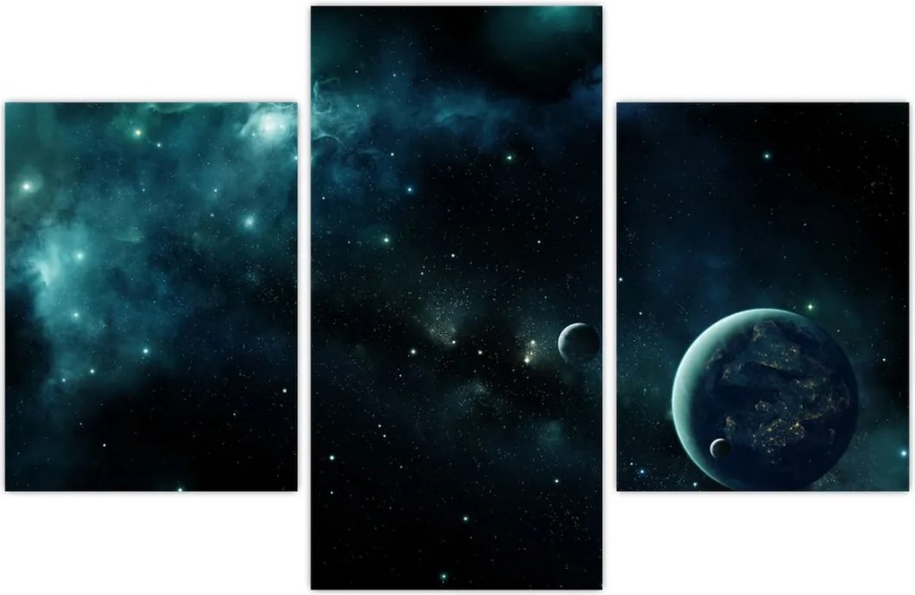 Tablou - Viața în spațiu (90x60 cm)