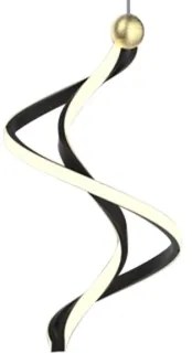 Lustră LED pe cablu COLIA LED/19W/230V negru/auriu