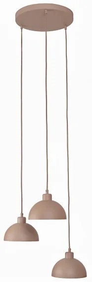 Duolla - Lampă suspendată pe cablu IRONLINE, 3xE27/15W/230V, bej