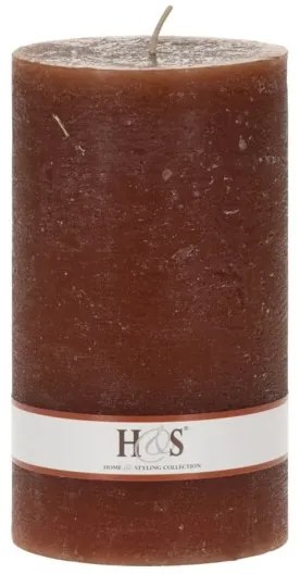 Lumanare Rustiq, maro, 9x15 cm - modele diverse