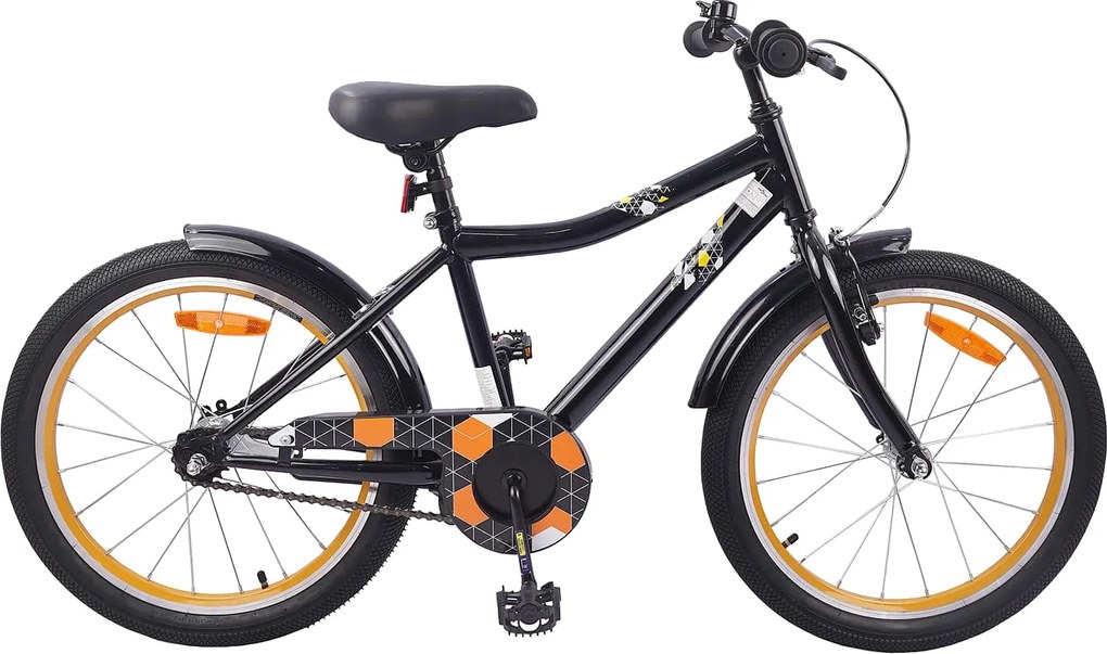vidaXL Bicicletă pentru Copii 20 Inci pentru 6-11 ani Negru