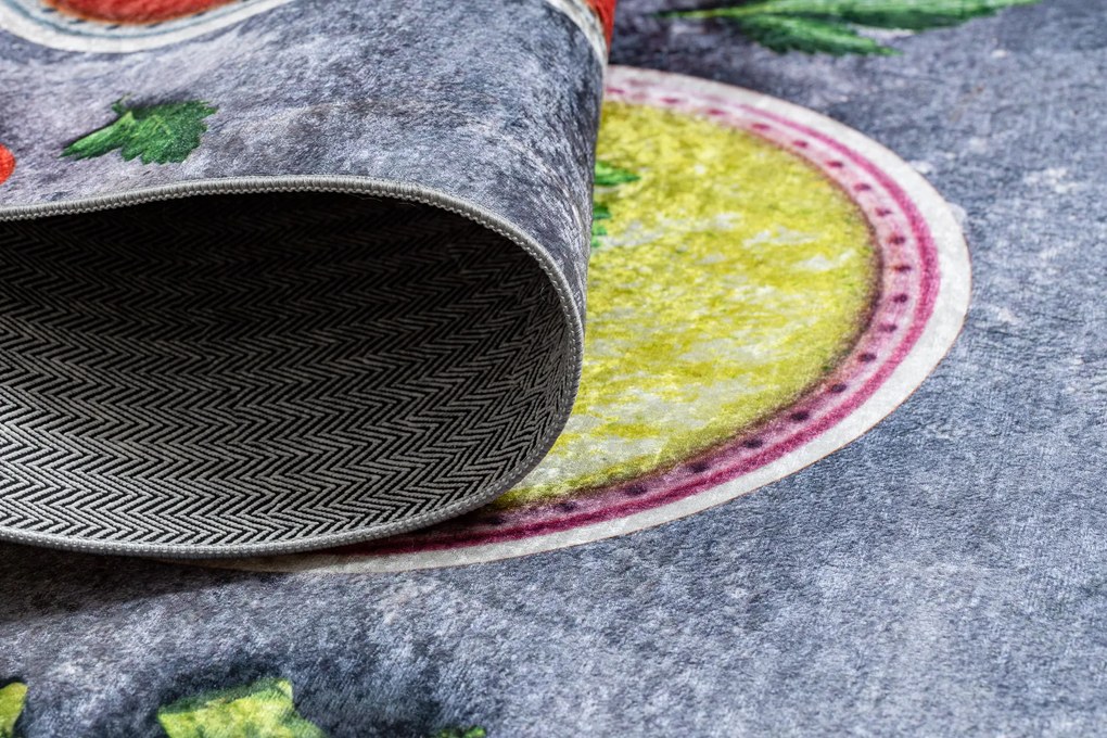 ANDRE 33290 covor lavabil Sosuri bucatarie anti-alunecare - gri / galben