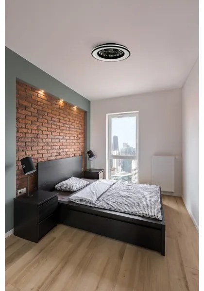 Plafonieră LED dimabilă cu ventilator Kanlux 38033 PLAVE 48W/230V 3000/4000/6500K + telecomandă