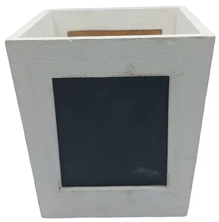 Cos decorativ ANTIQUE, Alb, 12x13cm
