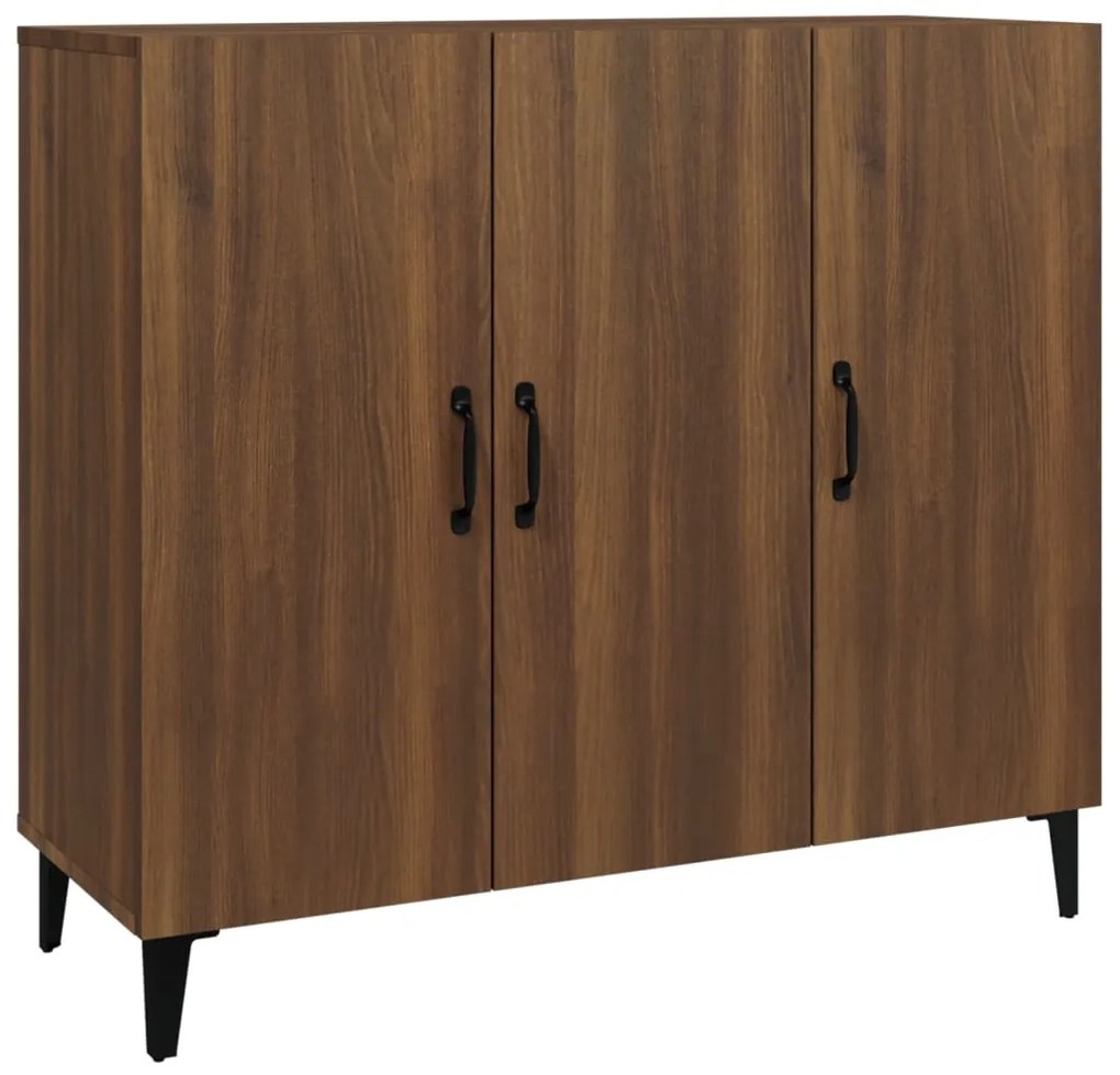 817464 vidaXL Servantă, stejar maro, 90x34x80 cm, lemn compozit