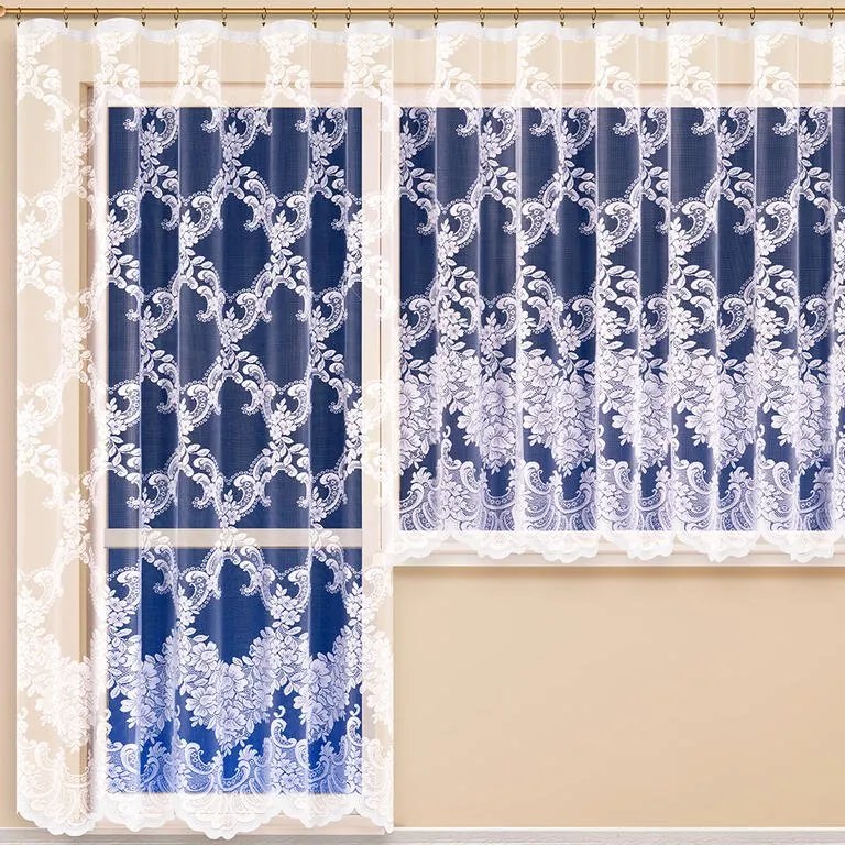 Perdea finisată din jacard HENRIETA - set pentru balcon