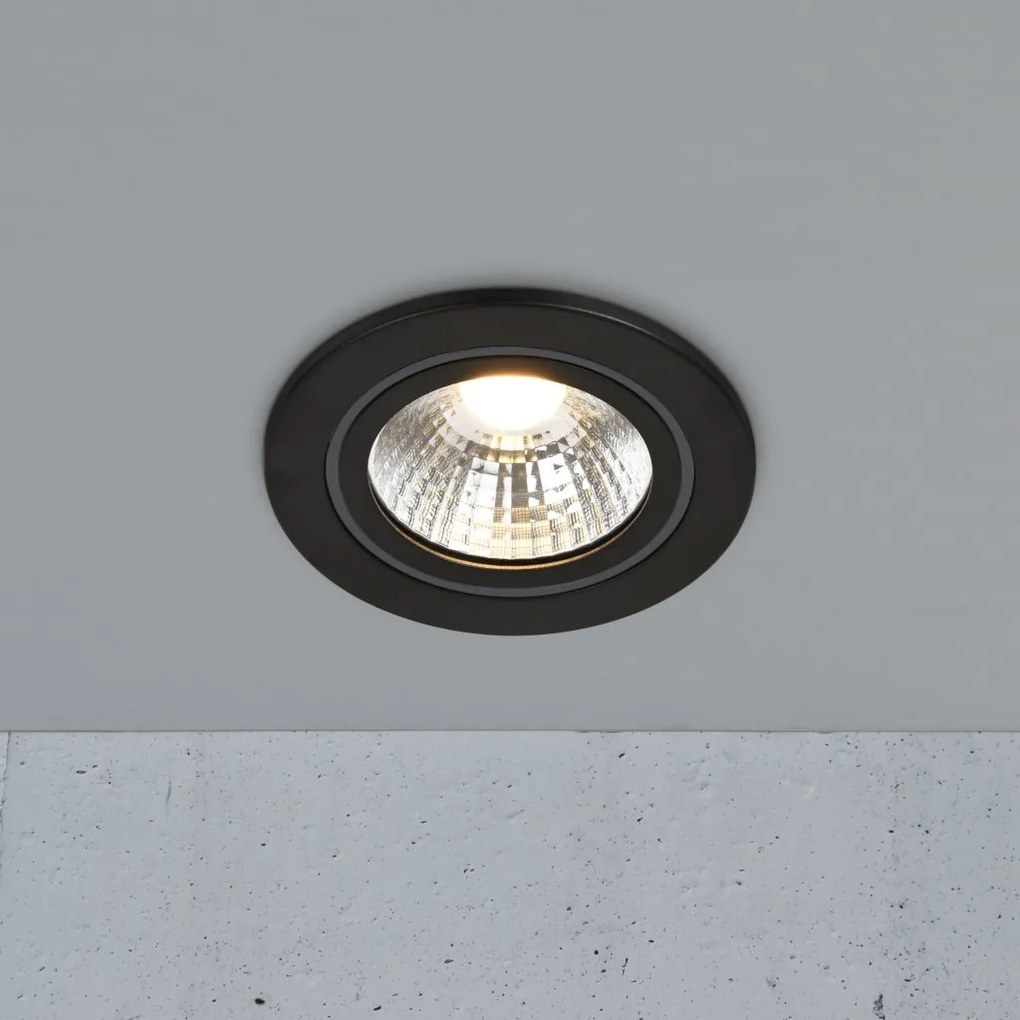 Spot LED incastrabil pentru baie IP44 Alec Black 3000K, 3-Step MOODMAKER