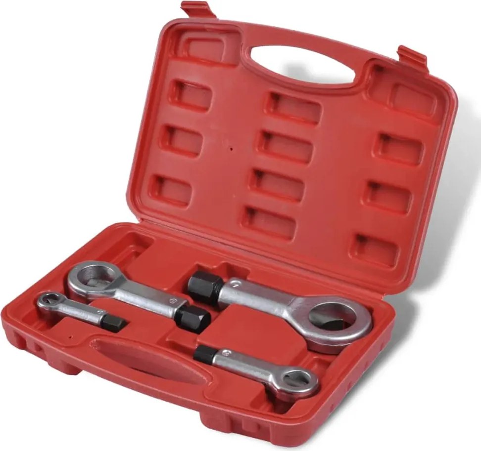 vidaXL Set extractor piulițe 9mm-27mm de Îndepărtare Piulițe Rotunjite 4 buc