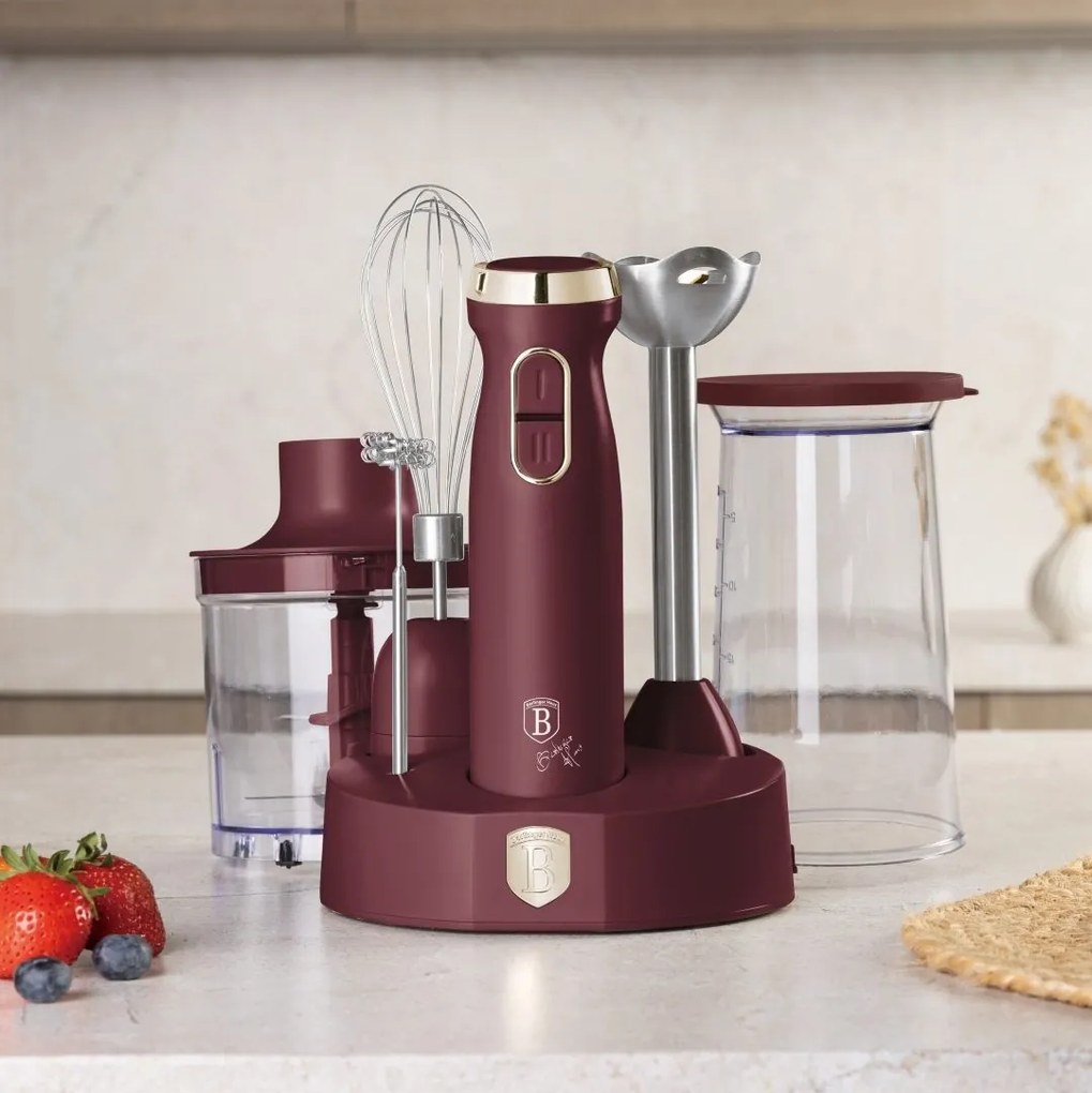 Blender de mână cu accesorii 6 în 1 Berlinger Haus, set complet, model BH 9563