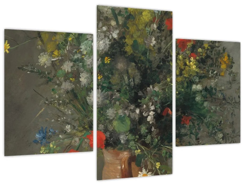 Tablou - Auguste Renoir,  Flowers in a Vase, reproducere (90x60 cm)