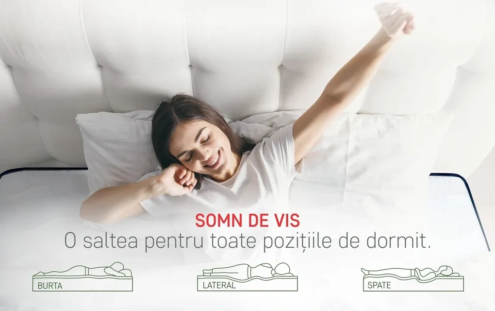 Saltea Endurance Pocket Memory 7 Zone de Confort, H 30 cm, 180x200 cm