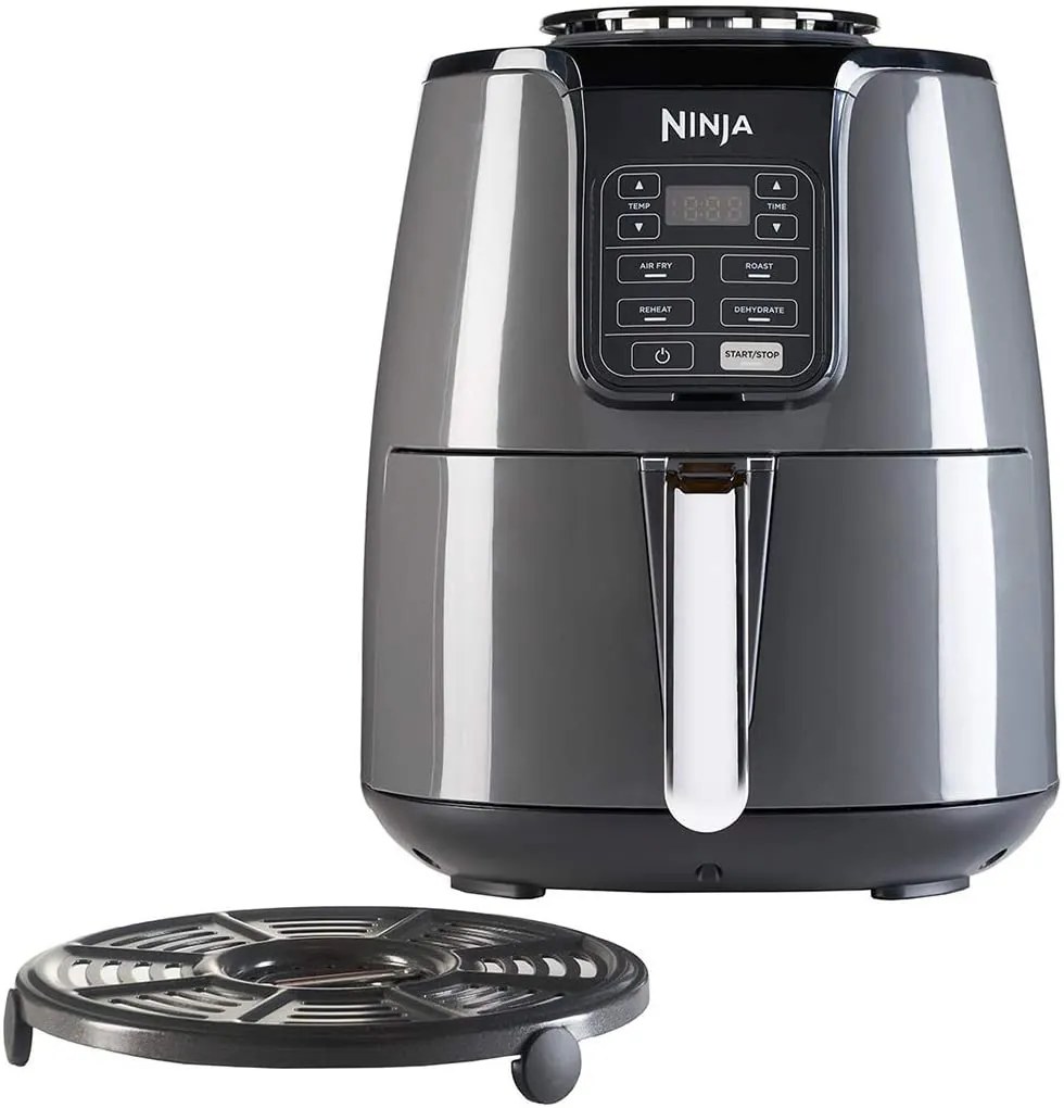 Friteuza ninja air af100uk 1550w 4 functii de gatit, 3.8 l, gri/negru