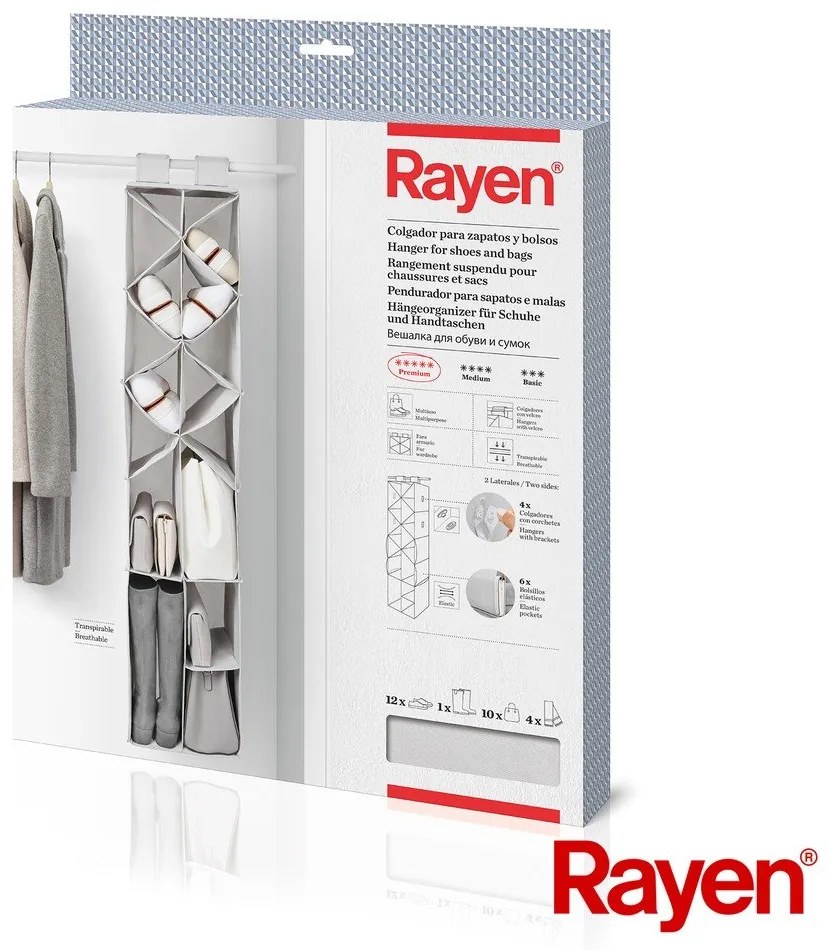 Organizator pentru șifonier de suspendat din material textil – Rayen