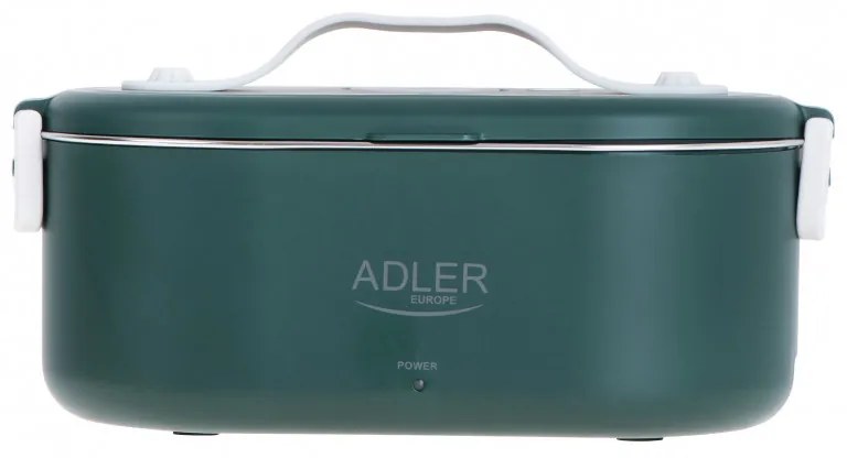 Cutie alimentara electrica Adler AD 4522, 45W, 0.8 L, Pana la 70°C, Recipient din otel inoxidabil, Geanta termica, Verde