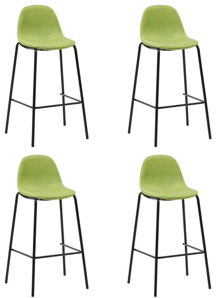 Set de mobilier de bar, 5 piese, verde, material textil Verde, 5