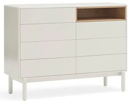 Comodă crem 120x90x40 cm Corvo – Teulat
