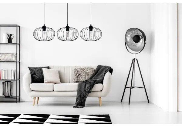 Lustră pe cablu BOCCA 3xE27/60W/230V