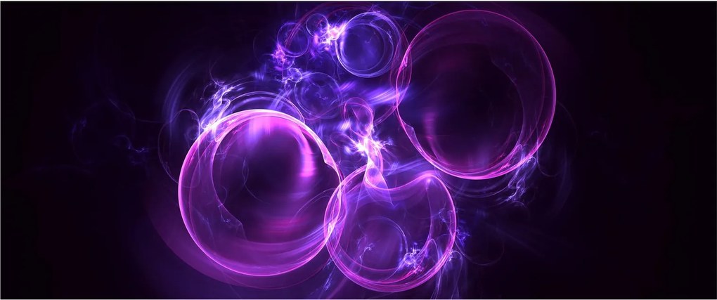 Tablou abstract cu bulbuci (120x50 cm)