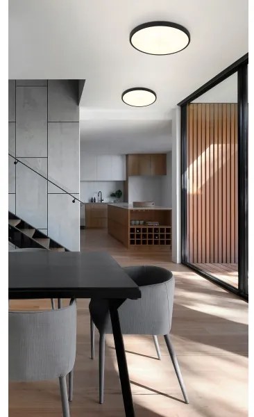 Plafonieră LED Globo 41566-15S NIELSEN LED/15W/230V d. 23 cm negru