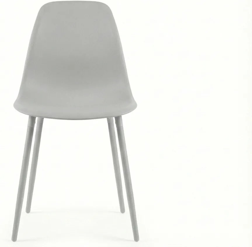 Scaun bucatarie OSAKA plastic, gri deschis