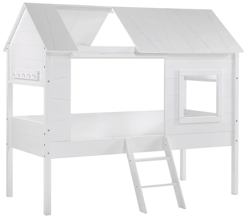 Pat copii Vipack CHARLOTTE 90 X 200 CM ALB
