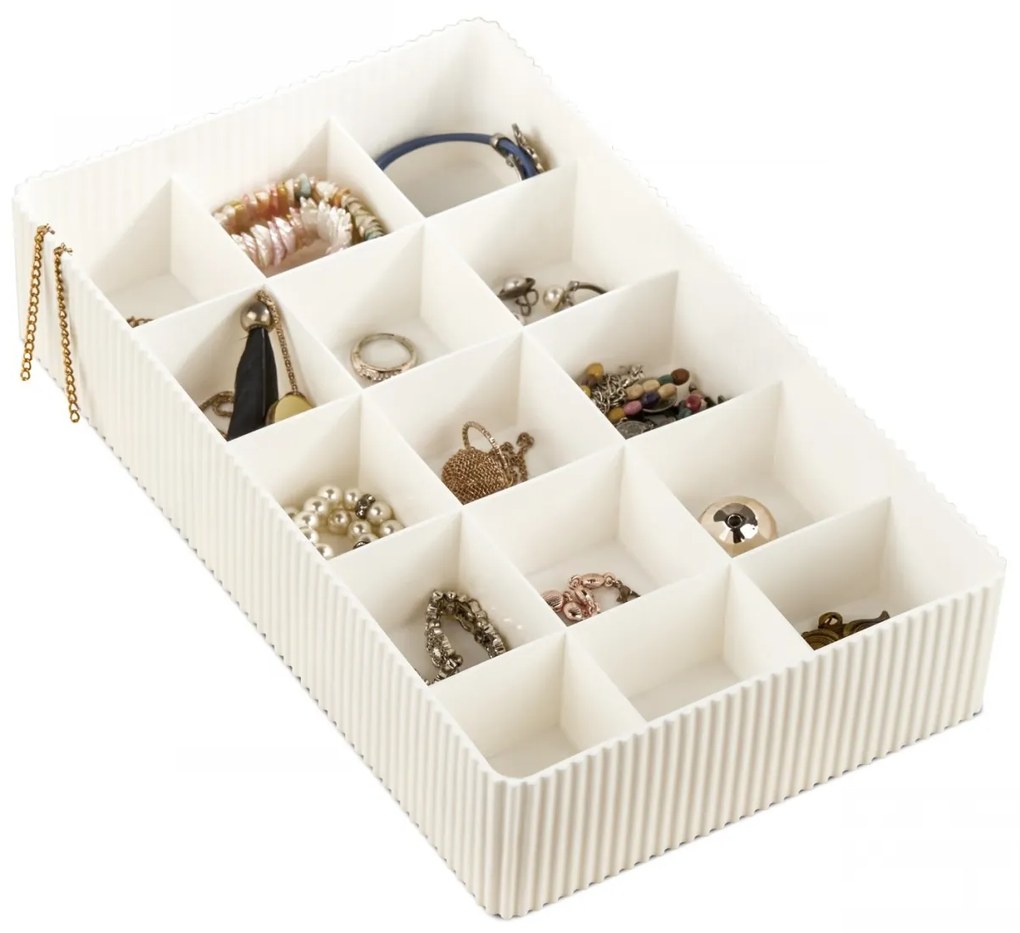 Cutie de bijuterii ORG Ecru 30x18x6.5 cm