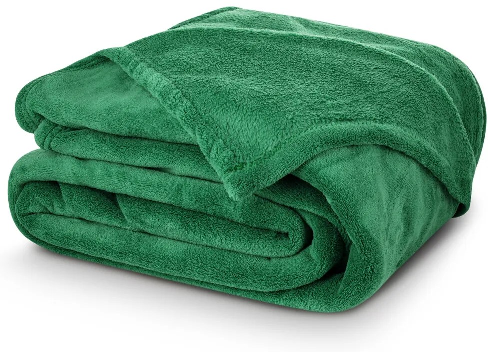 BedTex Pătură din microfibră verde, 150 x 200 cm