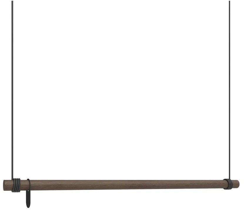 Cuier de perete maro din lemn de stejar 110 cm Swing L – LIND DNA