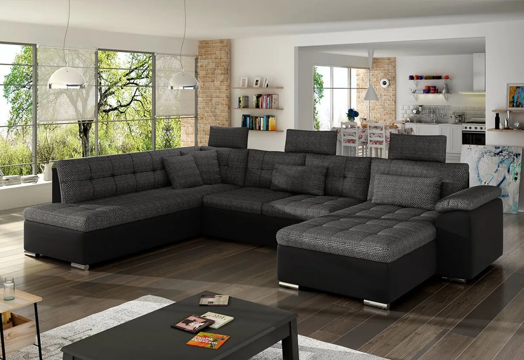 Supermobel Canapea in forma de U PRESTO, 350x101x205, Zetta 291/Zetta 293, dreapta