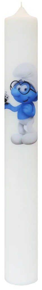 Lumanare Botez Baby Strumf 5,5 cm, 40 cm