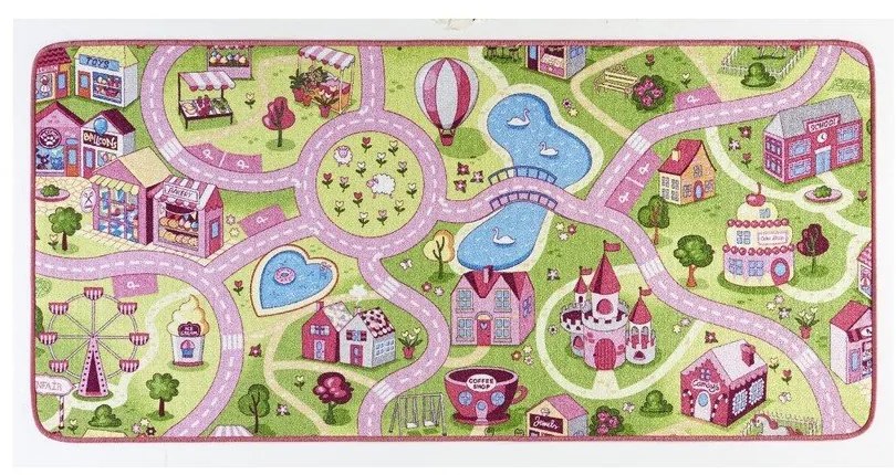 Covor pentru copii Hanse Home Sweet Town, 90x200 cm