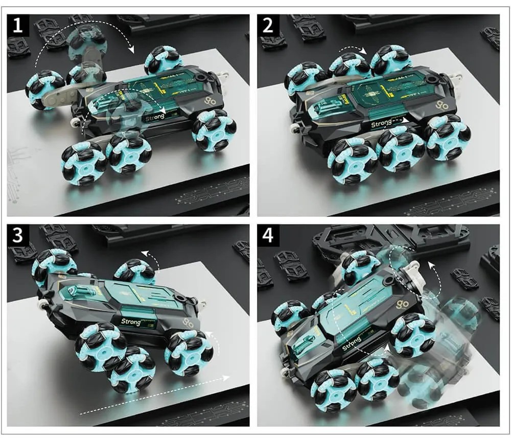 Masinuta cu telecomanda, cu 6 roti