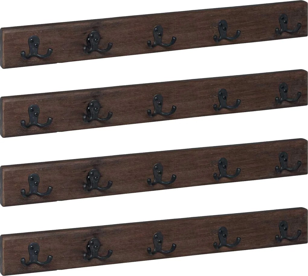 vidaXL Umeraș Maro 60 x 7 x 8 cm Lemn recuperat masiv