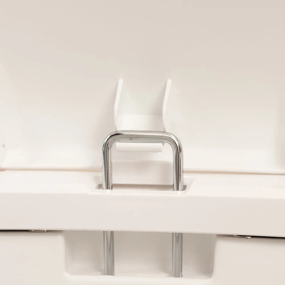 Coș de gunoi alb cu pedală din plastic 50 l – Addis