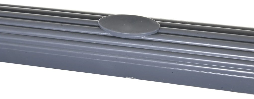 HOMCOM Cărucior de bucătărie cu 3 niveluri, 35 kg/raft, pe roți, pentru bucătărie, sufragerie, birou, 88x44x93 cm, gri | Aosom Romania
