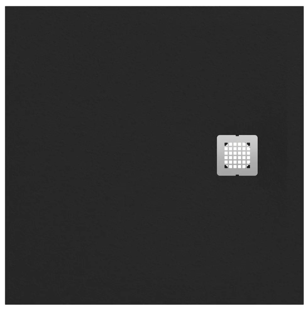 Cadita dus compozit 80x80 cm Ideal Standard Ultra Flat S, negru intens Negru intens, 800x800 mm