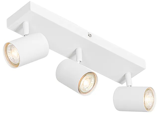 Plafonieră modernă albă cu 3 lumini, dreptunghiulară reglabilă - Jeana