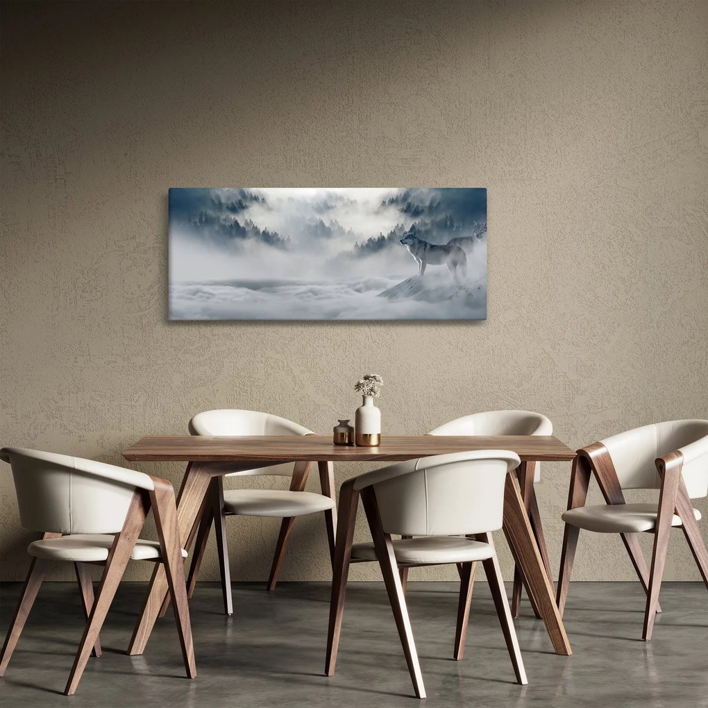 Tablou cu lupi (120x50 cm)