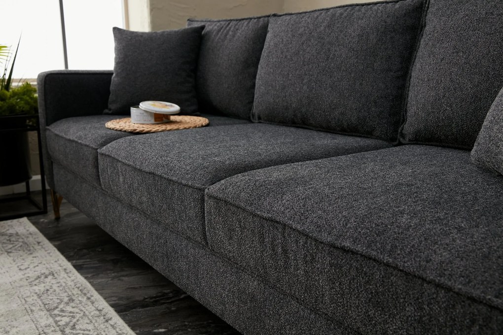 Canapea Berlin - Anthracite, Black