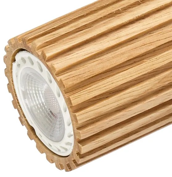 Brilagi - Plafonieră MODERN WOOD cu 3 spoturi, GU10/8W/230V, lemn/alb