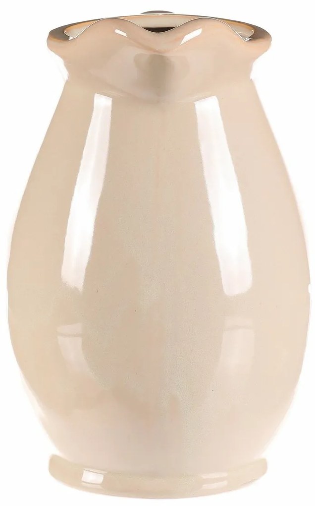 Vaza/cană crem, 15 x 16 x 23 cm, medie, 23 cm
