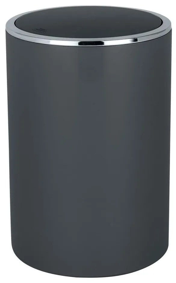 WENKO 25146100 - Coș INCA, 18,5 x 25,5 cm, antracit/crom lucios