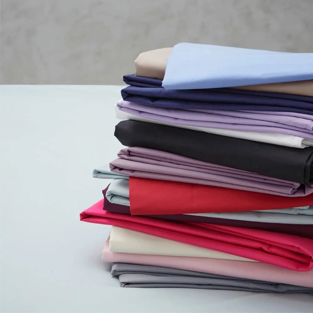 Cearceaf crem din bumbac percale cu elastic 150x200 cm Easy Iron Percale – Catherine Lansfield