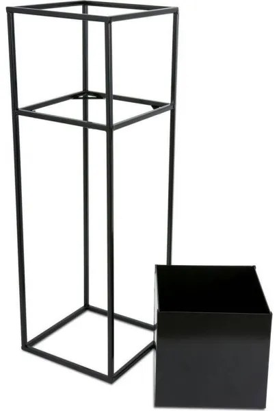 Suport pentru flori 70x24 cm, negru