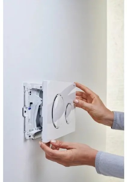 Kit Geberit DuoFresh cu declansare automata gri antracit pentru rezervor incastrat Sigma 12 cm