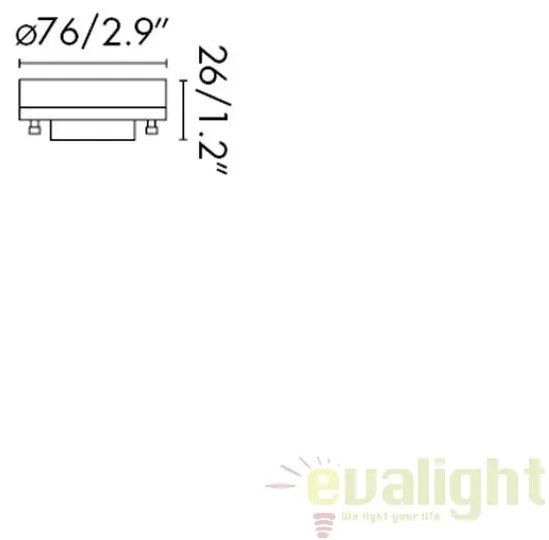 Bec LED GX53 6W 2700K 17340