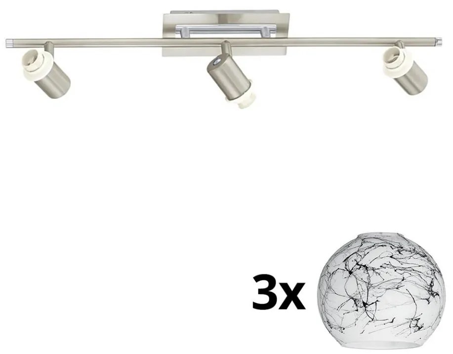 Spot LED Eglo MY CHOICE 3xE14/40W/230V crom/alb/negru