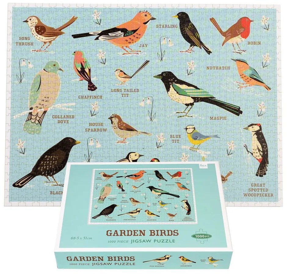 Puzzle (număr de piese 1000) Garden Birds – Rex London