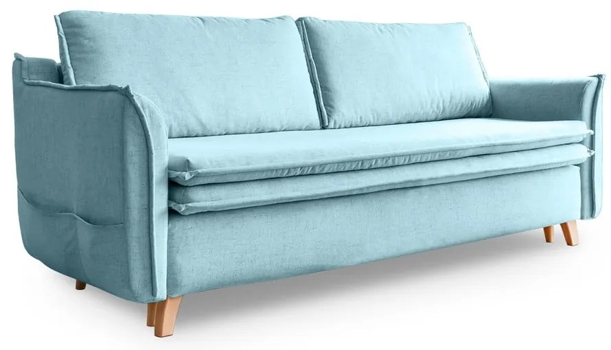 Canapea albastru-deschis extensibilă 225 cm Charming Charlie – Miuform